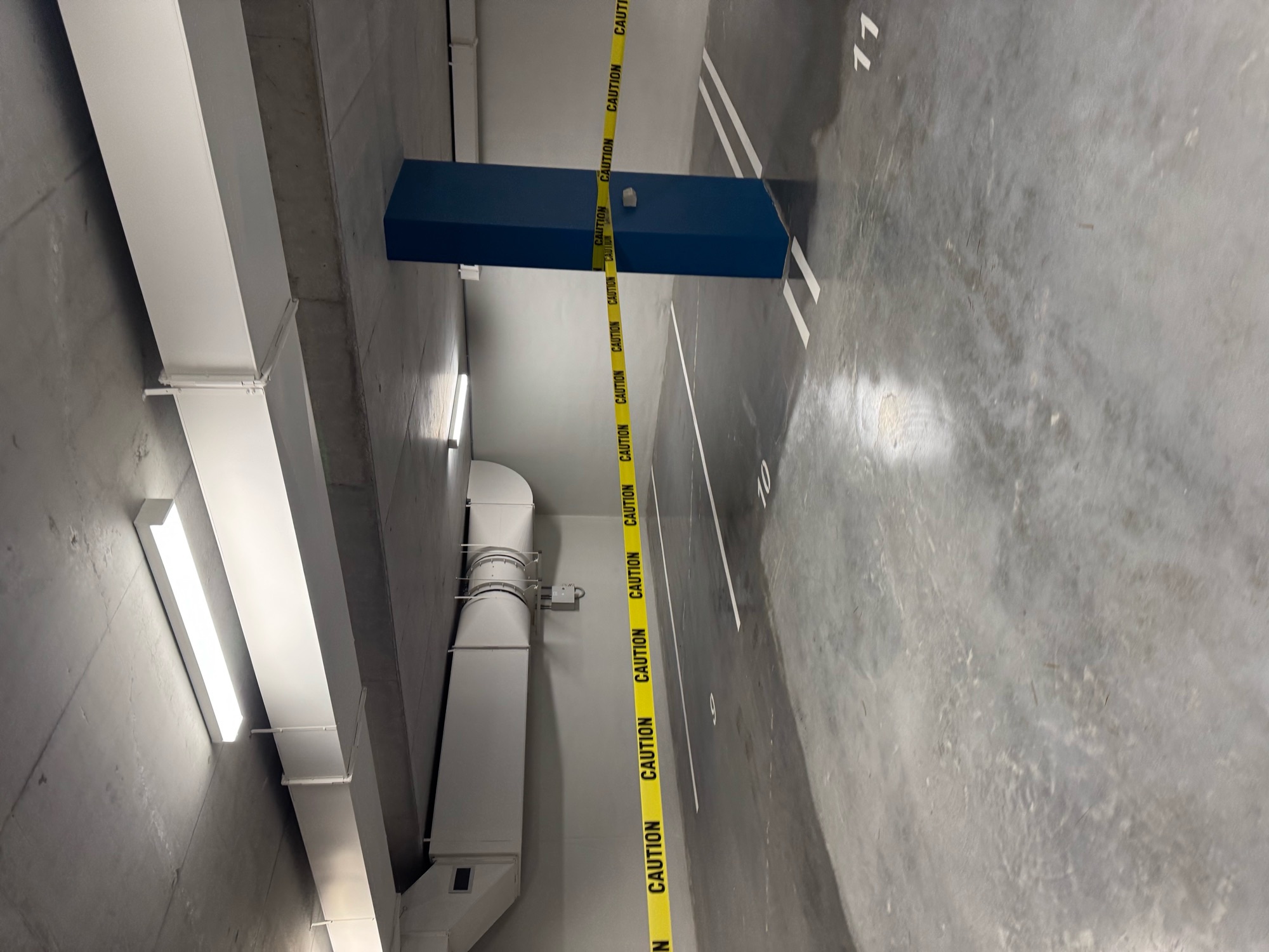 Hardened, dust-free concrete floor ready for commercial traffic